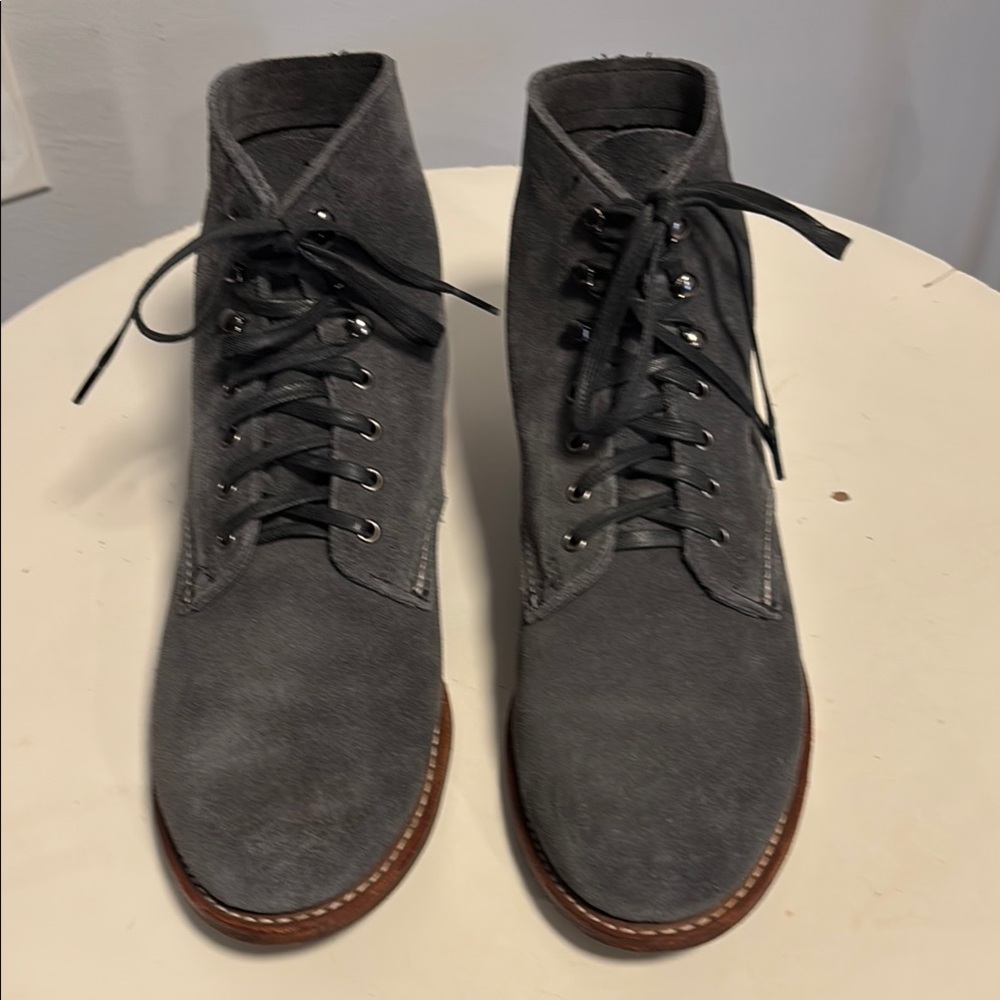 WOLVERINE ROUGH OUT 1000 MILE GREY SUEDE BOOTS
